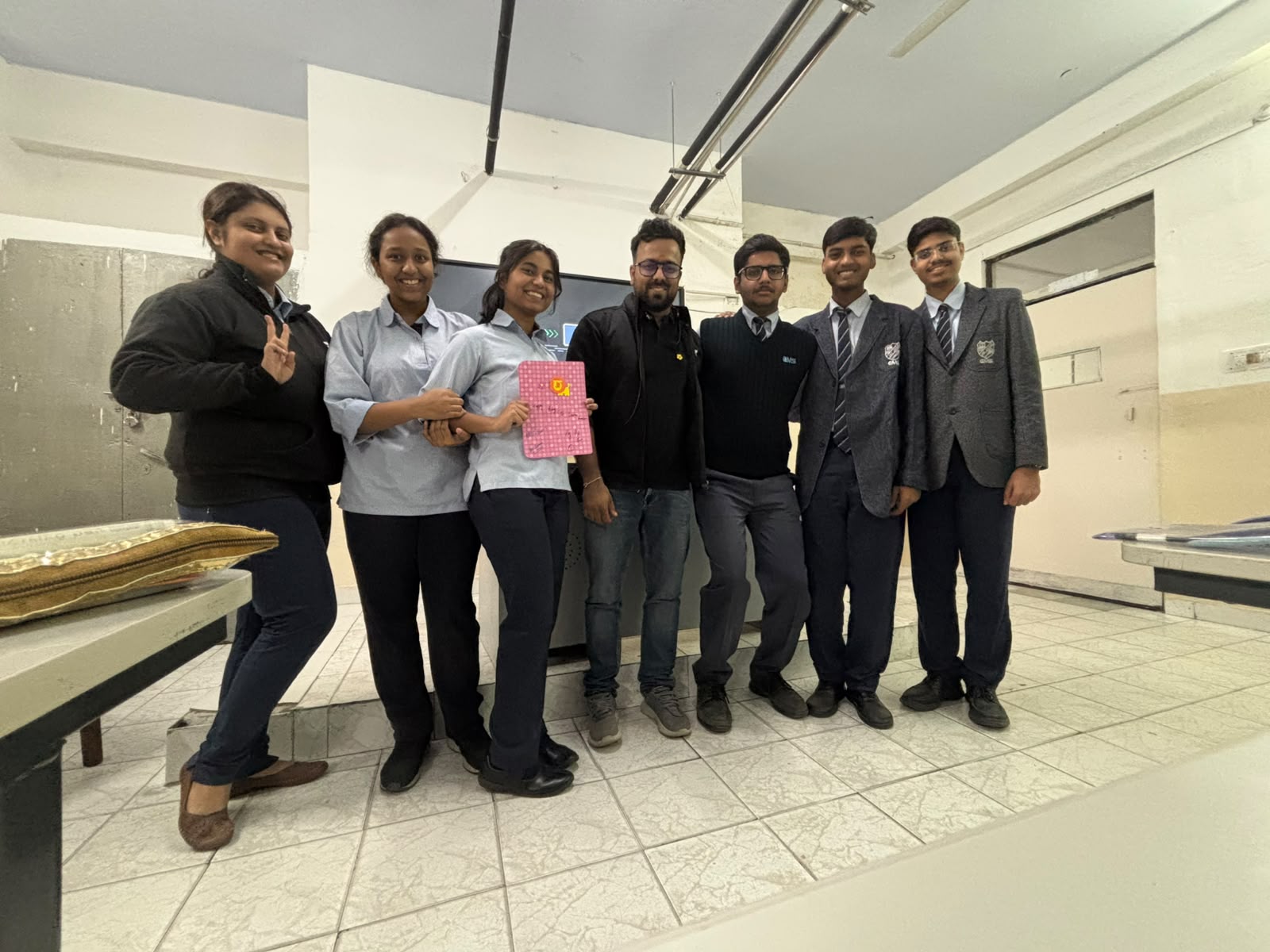 Student wins, celebrated together