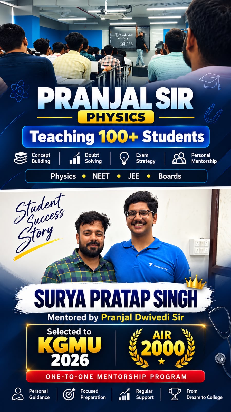 Surya Pratap Singh — KGMU 2026 · AIR 2000 · NEET